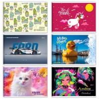 Альбом А4 12 аркушів 120 г/м2 на скобі, ТМ Brisk