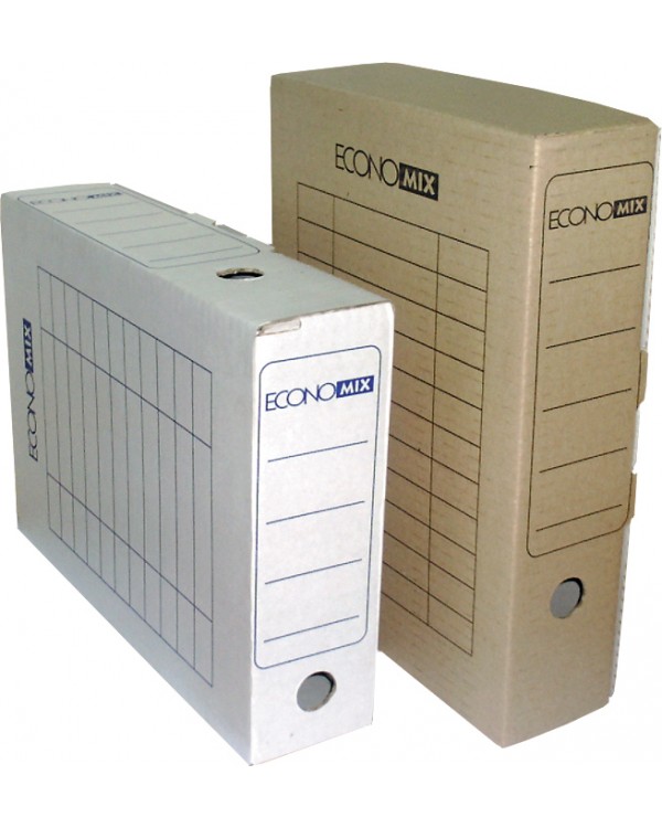 Бокс архивный для документов картонный, 8 см, ТМ Economix