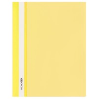 Папка-швидкозшивач А4 з прозорим верхом без перфорації, жовта, ТМ Economix