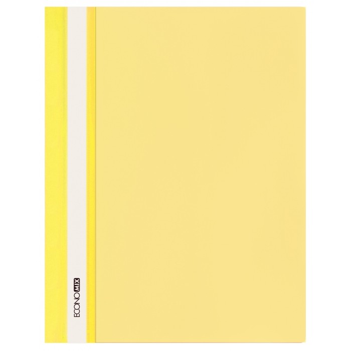 Папка-швидкозшивач А4 з прозорим верхом без перфорації, жовта, ТМ Economix