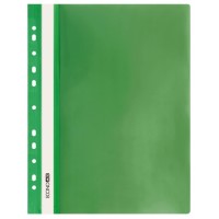 Папка-швидкозшивач А4 з прозорим верхом з перфорацією зелена, ТМ Economix