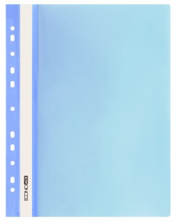 Папка-швидкозшивач з прозорим верхом, А4, фактура «глянець», блакитна, ТМ Economix