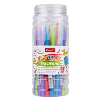 Ручка «Soft touch» масляна синя, ТМ 1 Вересня