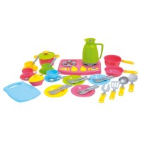 Набір посуду «№7» з 38 предметів, у сітці 27,5х18,5х14 см, ТМ Технок