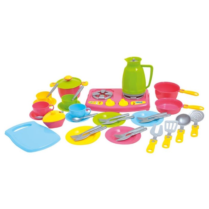 Набір посуду «№7» з 38 предметів, у сітці 27,5х18,5х14 см, ТМ Технок