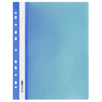 Папка-швидкозшивач А4 з прозорим верхом з перфорацією, синя, ТМ Economix
