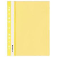 Папка-швидкозшивач А4 з прозорим верхом з перфорацією, жовта, ТМ Economix