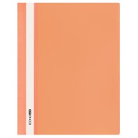 Папка-швидкозшивач А4 з прозорим верхом без перфорації, помаранчева, ТМ Economix