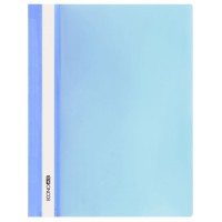 Папка-швидкозшивач А4 з прозорим верхом без перфорації, блакитна, ТМ Economix