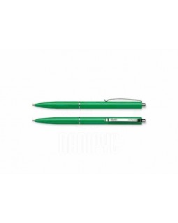 Ручка шариковая, автоматическая, синяя, корпус зеленый, ТМ Schneider