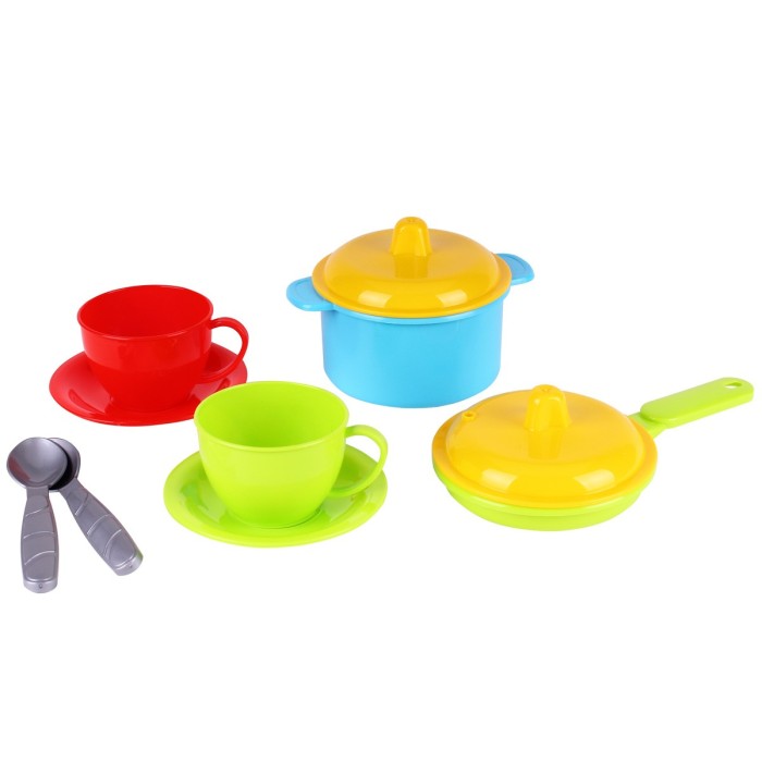 Набір посуду «Маринка 3» з10 предметів, у сітці 18х18х10 см, ТМ Технок