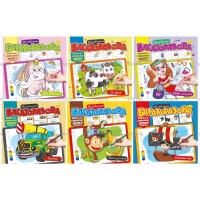 Розмальовка 12 аркушів, багаторазова, в асортименті, ТМ Апельсин