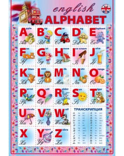 Плакат «Английский Алфавит», картонный, А2