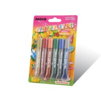 Фарба-клей «Мulty сolors» 6 шт по 10 мл., ТМ Pasco