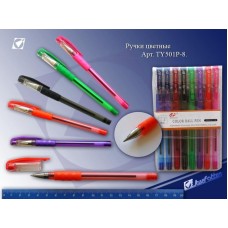 Набір кулькових ручок на 8 кольорів, ТМ Tianjiao