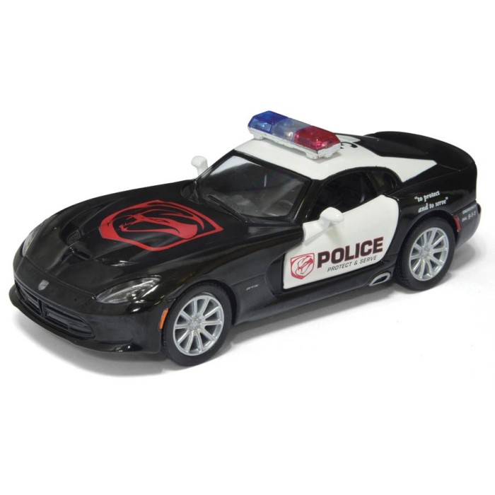 Машина «SRT Viper GTS Police» металева інерційна, у коробці 16х8х7,5 см, KINSMART