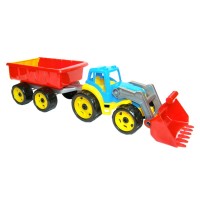 Трактор 65х18х16 см з ковшем і причепом інерційний, в асортименті, ТМ Технок