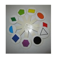 Віяло «Кольорів та геометричних фігур»