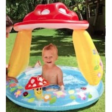 Басейн «Грибочок» 89х102 см з захистом від сонця, у коробці 25х23х8 см, ТМ Intex