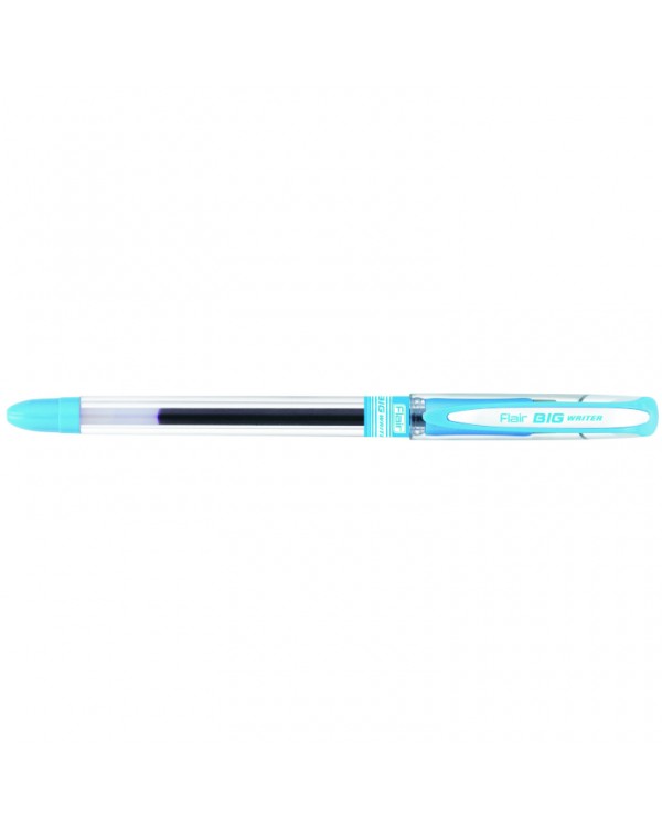 Ручка шариковая, синяя, голубой корпус, Flair Big Writer 1139