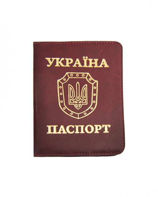 Обкладинка на паспорт «Sarif» бордо 195х135 мм, ТМ Brisk