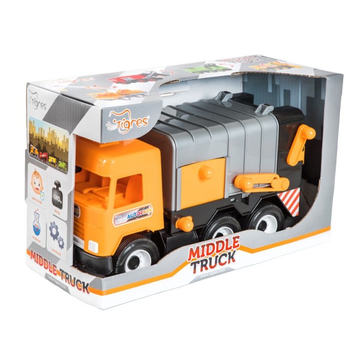 Сміттєвоз «City Middie truck» інерційний, 27х44х19 см, ТМ Тигрес