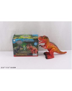 Динозавр «Тиранозавр» на батарейці зі звуком та світлом, ходить, у коробці 22х17х10 см