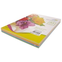Папір кольоровий А4 100 аркушів на 5 кольорів 80 г/м2, пастель мікс, SPECTRA COLOR