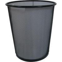 Кошик 22х26,5х28 см круглий металевий чорний, ТМ Leader