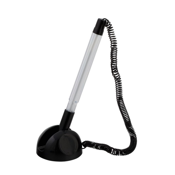 Ручка кулькова на підставці синя, TM Buromax