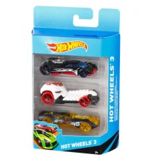 Подарунковий набір з 3 автомобілів інерційних, ТМ Hot Wheels