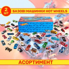 Машина «Hot Wheels» інерційна базова металева, в асортименті, на планшетці 16х13х5 см