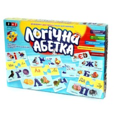 Гра настільна «Логічна абетка» розвиваюча, у коробці 28х20х3,5 см, ТМ Данко Тойс