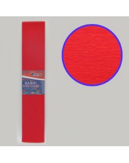 Гофро-папір 55%, 50х200 см, 20 гр/м2, червоний