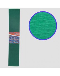 Гофро-бумага 55%, 50х200 см, 50 гр/м2, темно-зеленый