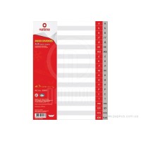 Розділювач алфавітний від А до Я, А4,ТМ Optima