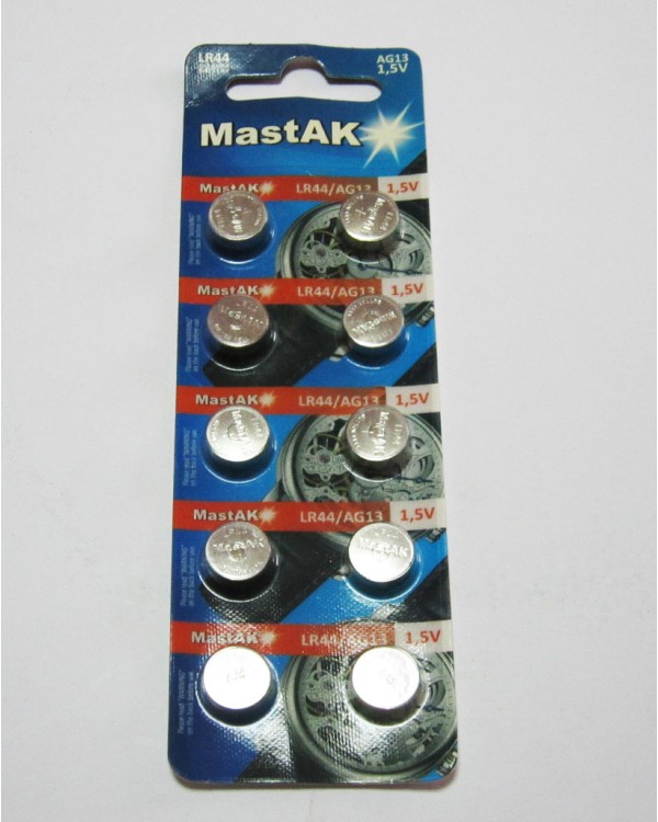 Батарейка MASTAK AG-13 (357,LR-44) BL-10