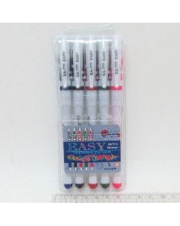 Набір гелевих ручок, 5 кольорів, білий корпус, J. Otten
