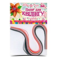 Папір для квілінгу №04 на 10 кольорів товщиною 5 мм та довжиною 700 мм, ТМ Рюкзачок