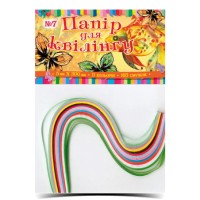 Папір для квілінгу №07 з 11 кольорів товщиною 11,5 мм, довжина 300 мм, ТМ Рюкзачок