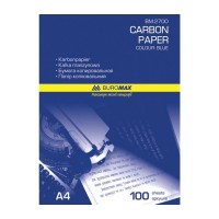 Папір копіювальний 210х297 мм, 100 аркушів, синій, TM Buromax