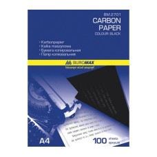 Папір копіювальний, 210х297 мм, 100 аркушів, чорний