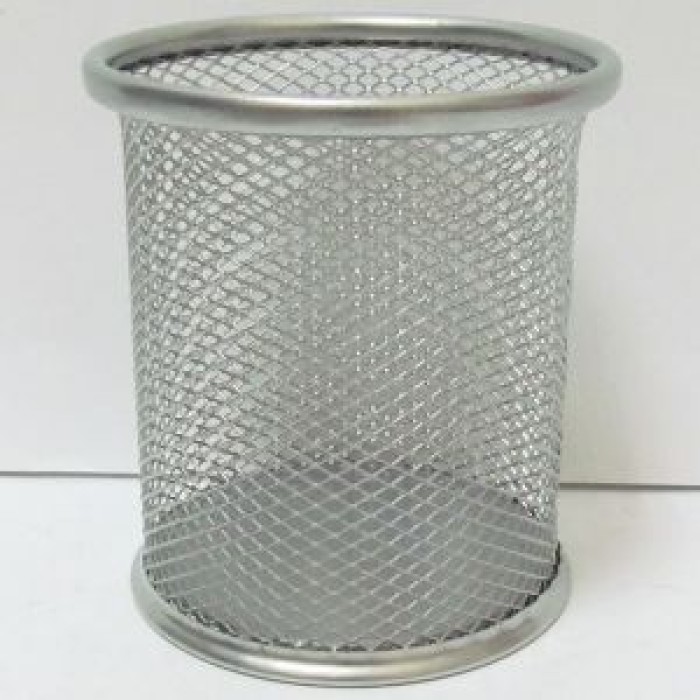 Підставка для ручок «Сітка» 9,8х8 см металева срібна, J. Otten