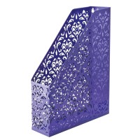 Лоток «Barocco» вертикальний 338х248х70 мм на 1 відділення металевий, фіолетовий, ТМ Buromax