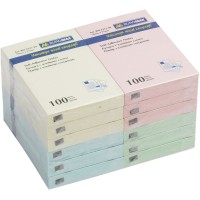 Блок паперу клеєний 51х76 мм 100 аркушів, в асортименті, ТМ Buromax