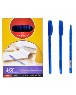 Ручка кулькова, синя, 50 шт. в упаковці, ТМ Radius