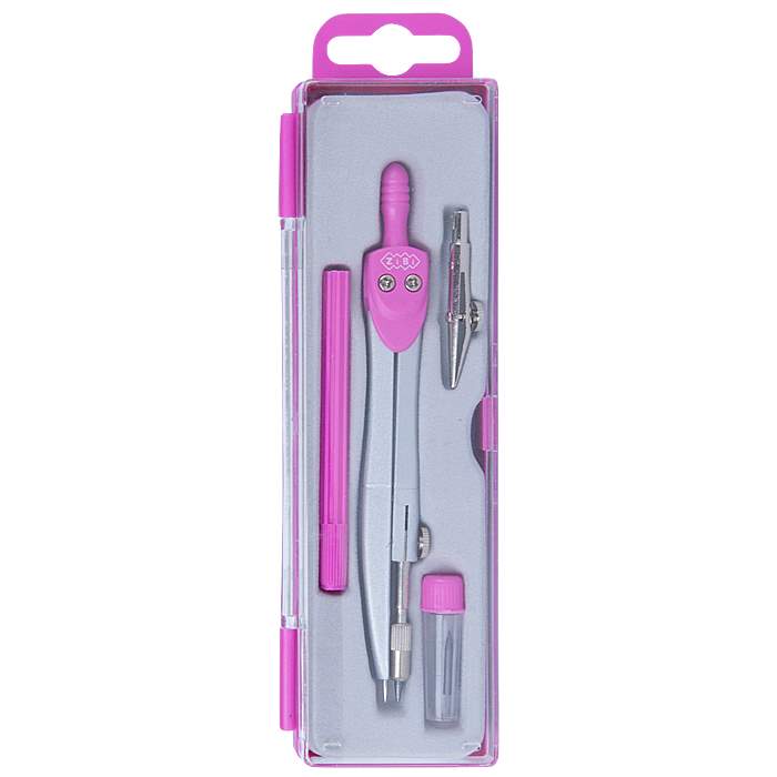 Готовальня з 4 предметів, рожева, ТМ ZiBi