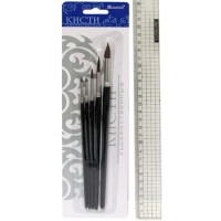 Набір пензликів з 5 шт поні круглих, J. Otten