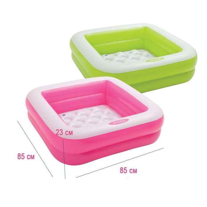 Басейн надувний, м'яке дно, в асортименті, у коробці 85х85х23 см