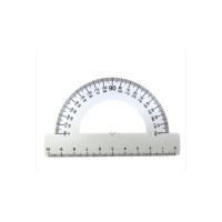 Транспортир 10 см 180° пластиковий, в асортименті